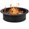 36 Inch Round Steel Fire Pit Ring Liner Diy Wood Burning Insert